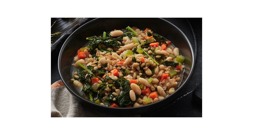 Recipes: Braised Greens with Farro and Cannellini Beans