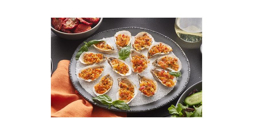 Recipes: “Caprese” Grilled Oysters Rockefeller