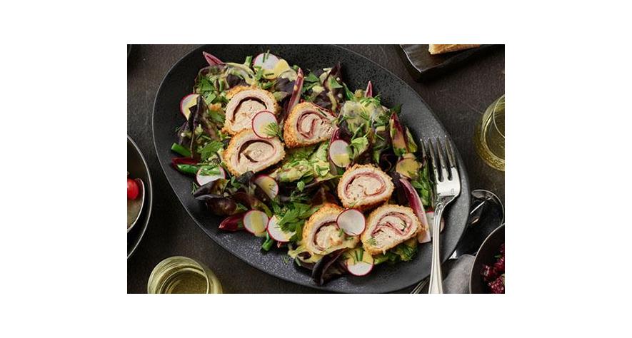 Recipes: Chicken Cordon Bleu Salad with Dijon Vinaigrette
