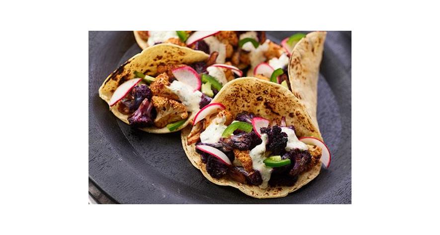 Recipes: Chipotle Cauliflower Tacos with Lime Crema