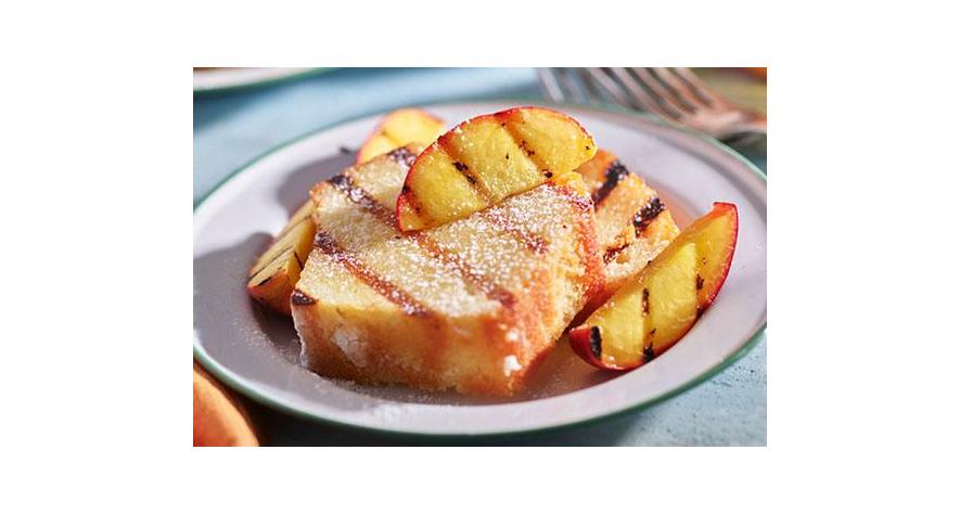 Recipes: Grilled Peaches & Lemon Tea Cake