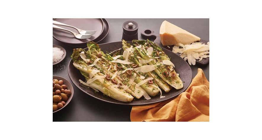 Recipes: Grilled Romaine Salad with Olives and Herbs