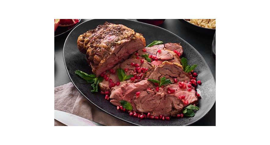 Recipes: Roasted Boneless Lamb Shoulder with Pomegranate and Mint 