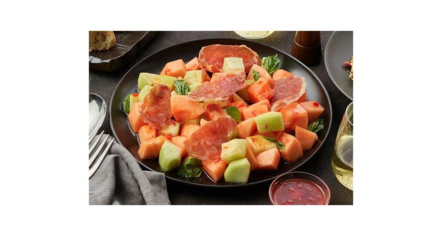Recipes: Melon Salad with Crispy Prosciutto and Hot Honey