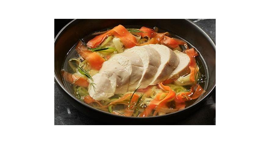 Recipes: Chicken Soup with Vegetable “Pasta”