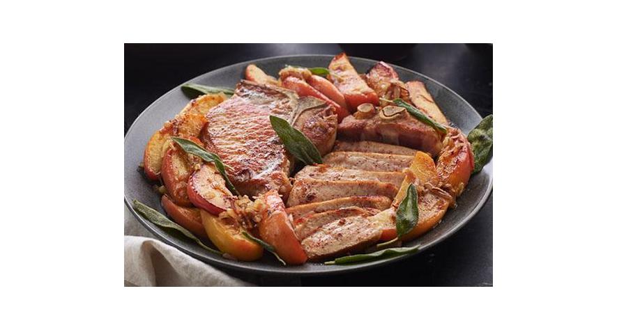 Recipes: Berkshire Pork Chops with Apples and Brown Butter