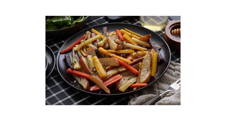 Recipes: Honey Glazed Rainbow Carrots and Pears