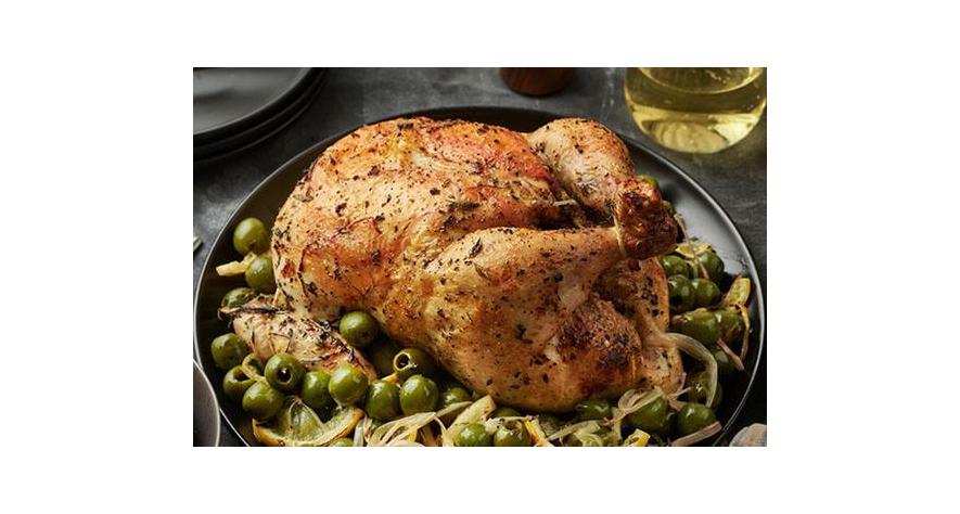 Recipes: Roast Chicken with Olives and Lemon