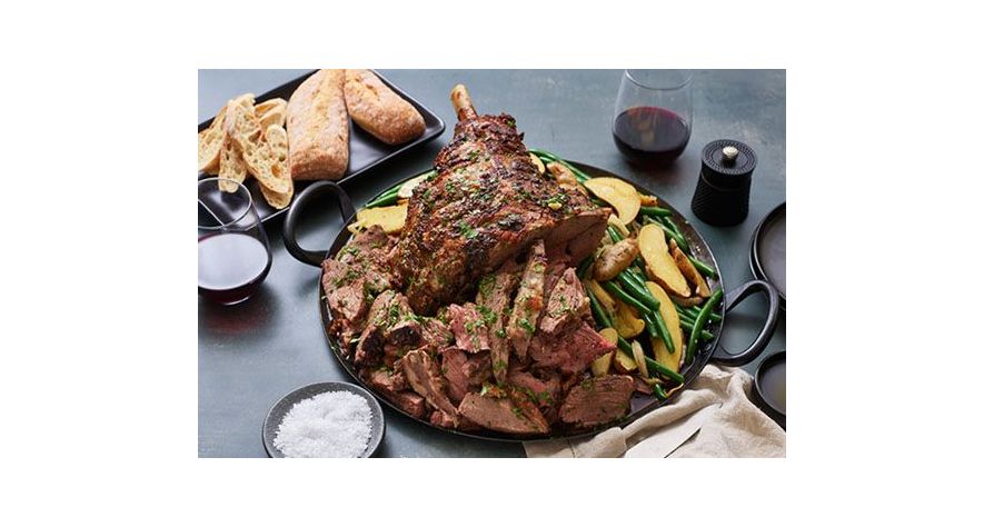 Recipes: Roasted Leg of Lamb with Fingerling Potatoes and Herbs