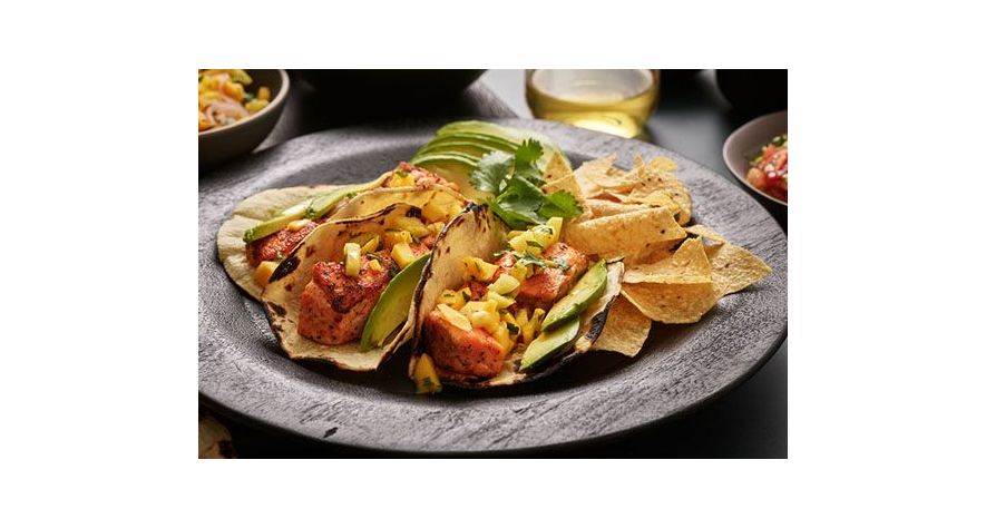 Recipes: Organic Salmon Tacos with Tropical Salsa