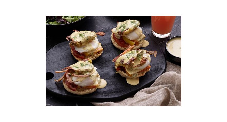 Recipes: Soft Shell Crab Benedict with Mustard Sauce