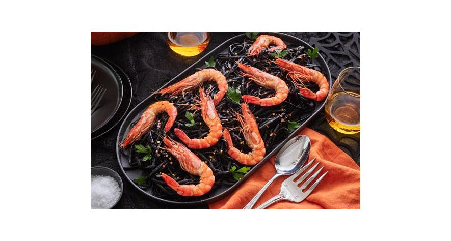 Recipes: Cuttlefish Ink Linguine with Madagascar Shrimp