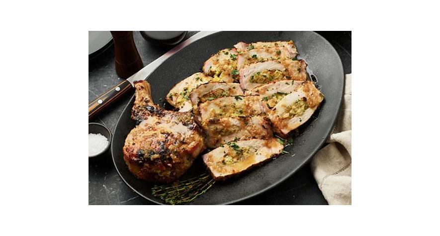 Recipes: Stuffed Pork Chops with Pan Sauce