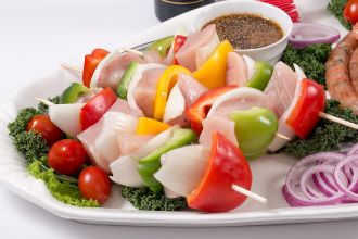 Marinated Swordfish Kebabs