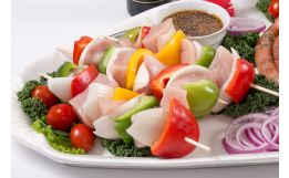 Marinated Swordfish Kebabs