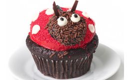 Holiday Ladybug Cupcake