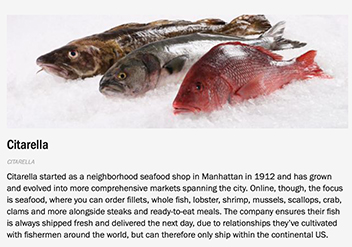 Citarella story on website