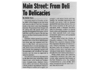 Photo of a Citarella press article EH Independent