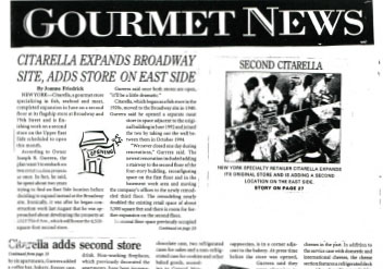 Photo of a Citarella press article