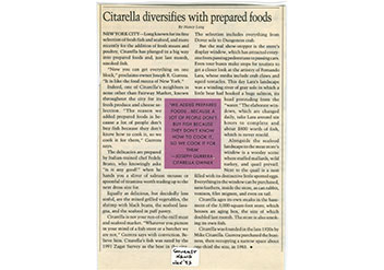 Photo of a Citarella press article