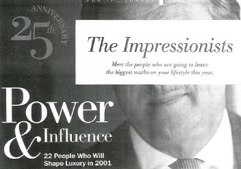 Photo of a Citarella press article in Robb report