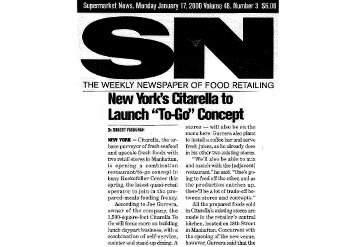 Photo of a Citarella press article