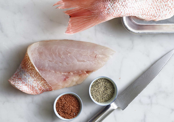 Fresh fish fillet raw