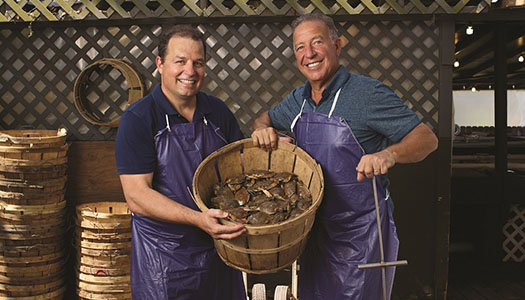 Joe Guerra with fresh crabs